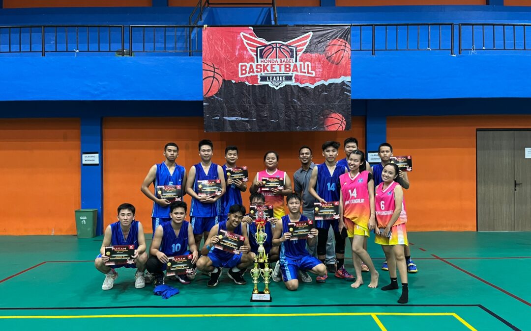 Tim Basket SMKN 1 Sungailiat Sukses Torehkan Prestasi dalam Ajang Honda Basketball League 2022